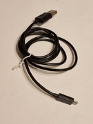 Kabel microUSB 100cm do ładowarki czarny
