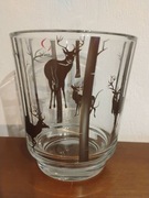 Wazon La Vida grube szkło kryształowe Z motywem - Renifery między drzewami 