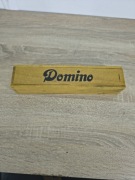 Stare domino w drewnianym pudełku – komplet