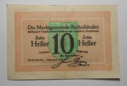 Banknot zastępczy Notgeld 10 Heller Austria