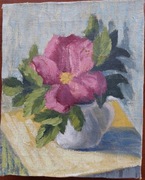 Obraz olejny Kwiat na stole