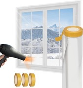 Zestaw izolacyjny okien 1,6 m x 10 m do stosowania wewnątrz pomieszczeń