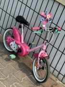 Rowerek dziecięcy BTWIN 14” – różowy, idealny na naukę jazdy