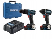 NOWY ZESTAW WKRĘTARKA + ZAKRĘTARKA ERBAUER 18V Gwarancja 2x aku