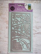 Wykrojnik metalowy scrapbooking do maszynki Avec natura prostokąt 