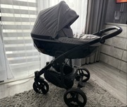 Wózek 2w1 Junama Diamond szary + gratis fotelik CYBEX