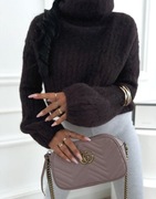 Golf damski 60 % kid moher moda włoska premium