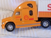 Samochód ciągnik siodłowy ciężarówka z aluminium zabawka model z naczepą