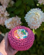 Koszyczek, pudełeczko, kuferek na biżuterię z ptaszkiem rękodzieło handmade