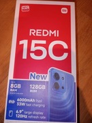 Redmi 15C 8/128GB NOWY    6000mAh  33W  NFC  120Hz