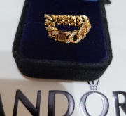 Pierścionek Pandora srebro pozłacane