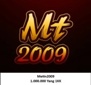 1KK 1milion Yang Metin2009 Mt2009