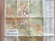Bad Elster Plan miasto uzdrowiskowe w Niemczech 1924 r