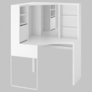 biurko Ikea MICKE narożne, biały 100x142 cm
