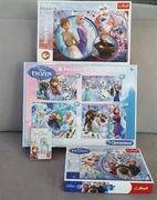Puzzle i Karty Frozen - Kraina Lodu - MEGA PAKA