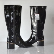 Zara lakierowane kozaki do kolan 36