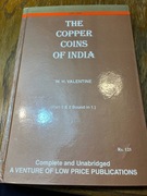 Valentine:The copper coins of INDIA. Katalog miedzianych monet Indii 