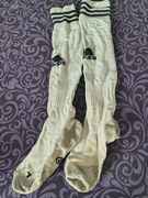 Getry piłkarskie skarpety białe rozmiar 1