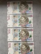 Banknot 500 zł seria AE