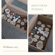 Kreatywne pudełka dla dzieci farbki 
