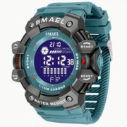 ZEGAREK SPORTOWY SMAEL 8050 LED WR 5BAR MILITARNY STOPER ALARM WYTRZYMAŁY