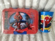 pojemnik śniadaniowy + kubek spiderman