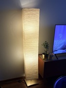 Lampa stojąca Ikea beżowo złota