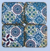 Zestaw 4 dekoracyjnych podkładek Azulejos