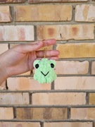 Pluszowy brelok breloczek do kluczy zielona żaba żabka 