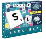 GRA SCRABBLE ORIGINAL 2 GRY W 1 wersja polska, najnowsze wydanie HXM53