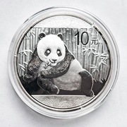 MONETA Srebrna CHIŃSKA PANDA 2015 30g srebra Srebro Rocznicowa