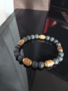 Bransoletka męska z kamienia naturalnego 