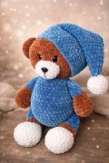 Miś przytulanka szydełkowy handmade