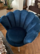 Fotel typu Muszla velvet