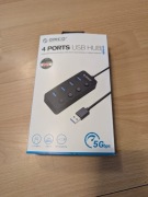 HUB USB Orico W9PH4U3-V1-BK-BP