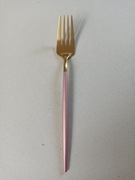 Mały widelec złoto-różowy