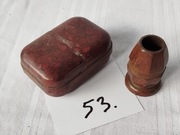 Ebonitowa mydelniczka oraz pędzel do golenia Wh/SS