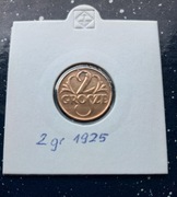 2 grosze 1925 w holderze 
