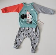 Komplet niemowlęcy ZEBRA 74 DRESIK BAWEŁNA 