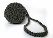 Torebka wypukłe koło, odcień oliwkowy 