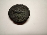 STAROŻYTNA MONETA GRECKA * TRACJA * ODESSOS * III W PNE *STAN VF AE21 BRĄZ