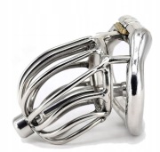 Pas cnoty chastity cock cage klatka na penisa + Stalowy Dilator oring 41mm