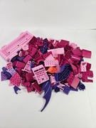 Lego mix elementy różowe i fioletowe klocki oryginalne 310g Używane