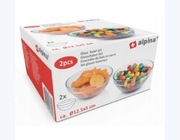 MISKA SZKLANA  KUCHENNA SALATERKA  12,5/5 cm na przekąski,dipy 2sztuki