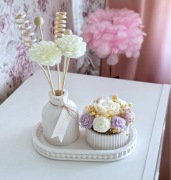 Zestaw tacka wazon flowerbox