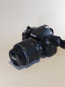 Aparat fotograficzny, lustrzanka cyfrowa NIKON D3100 + 2 obiektyw gratis. 