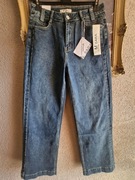 Spodnie damskie jeansowe szerokie szwedy M.Sara L/ XL