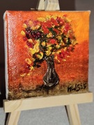 obraz akryl 7/7  farba olejna Tytuł - wazon