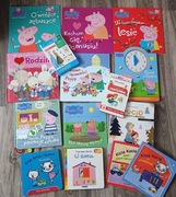 Książeczki i karty edukacyjne do nauki liczenia i czytania. Peppa, Pucio .