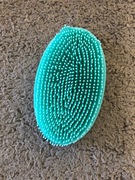 Ergonomiczna Silikonowa Szczotka Do Ciała Peelingująca turkusowa